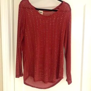 Vocal long top with bling